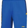 Badminton Shorts - Square Blue -Badminton Gear Shop AAPR009 3