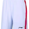 Badminton Shorts - Flakes White UNISEX -Badminton Gear Shop AAPS133 1