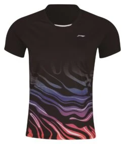 Badminton T-shirt - Northern Light Black - UNISEX