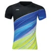 Badminton T-shirt - Team 2020 Exclusive Black Flow -Badminton Gear Shop AAYQ069 3 1