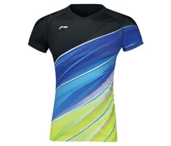 Badminton T-shirt - Team 2020 Exclusive Black Flow Women