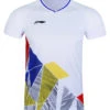 Badminton T-shirt - Tokyo White -Badminton Gear Shop AAYR375 1