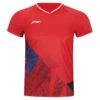 Badminton T-shirt - Tokyo Red 1 Badminton T-shirt - Tokyo Red -Badminton Gear Shop AAYR375 2