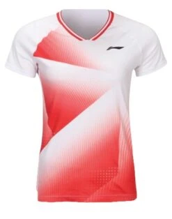 Badminton T-shirt - Fold Red/White Women