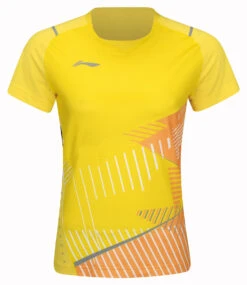 Badminton T-shirt - Deep Yellow Exclusive Woman