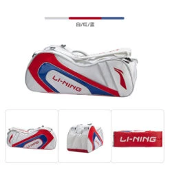 Badminton Bag - Team 6 Racket White -Badminton Gear Shop ABJP068 1 2