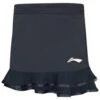 Badminton Skirt - Flakes Black -Badminton Gear Shop ASKS818 4