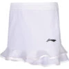 Badminton Skirt - Flakes White -Badminton Gear Shop ASKS818 5