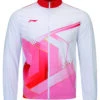 Badminton Tracksuit Jacket - National Red/White
