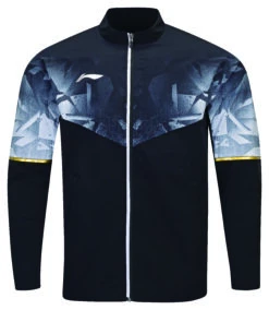 Badminton Tracksuit Jacket - Flakes Black - UNISEX